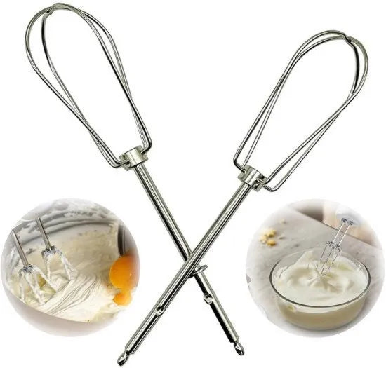 Accessori sostituzione per mixer a mano, 2 pezzi, garza di in acciaio inossidabile di alta qualità con 4 steli per macchina da cucina a