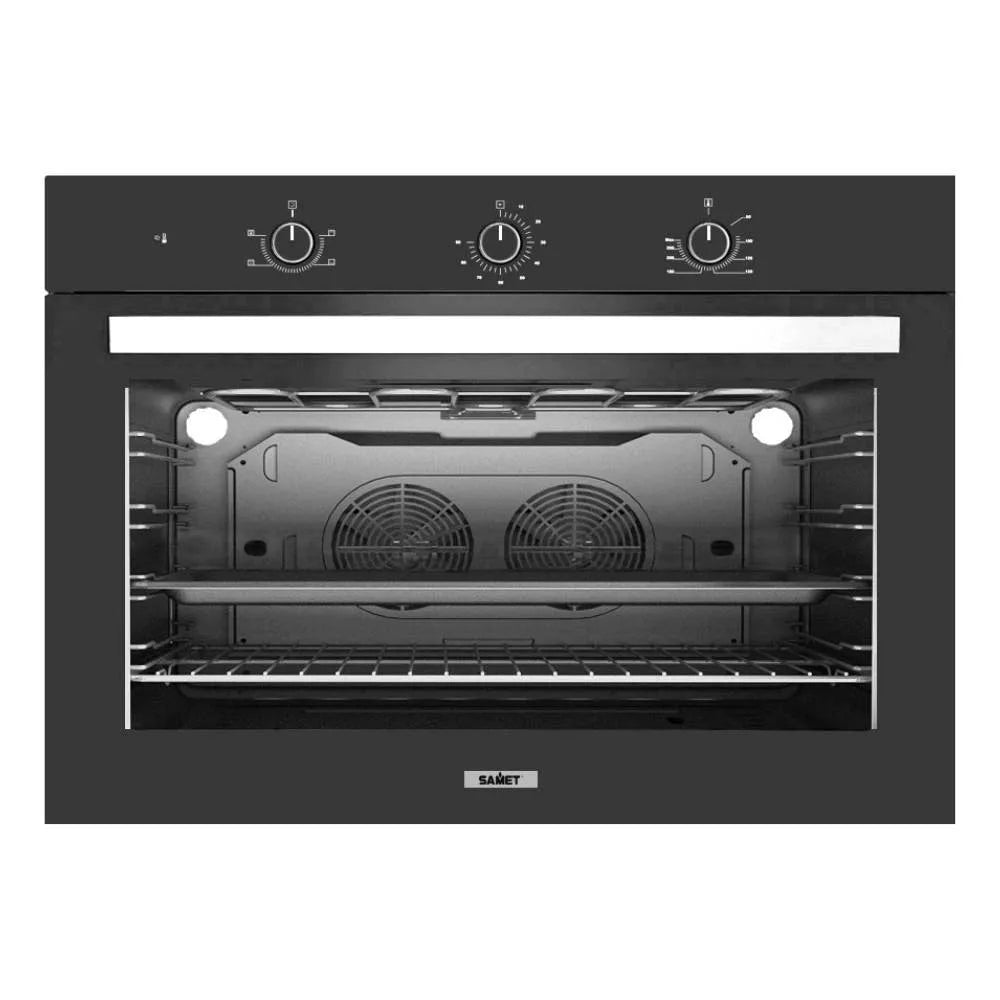 Forno elettrico maxi 90 cm apollo, timer meccanico nero