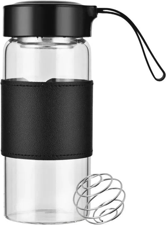 Shaker proteine, bpa libero, progettato per essere liscio, con supporto antiscivolo in silicone, adatto a., con filtro integrato, lattina in acciaio