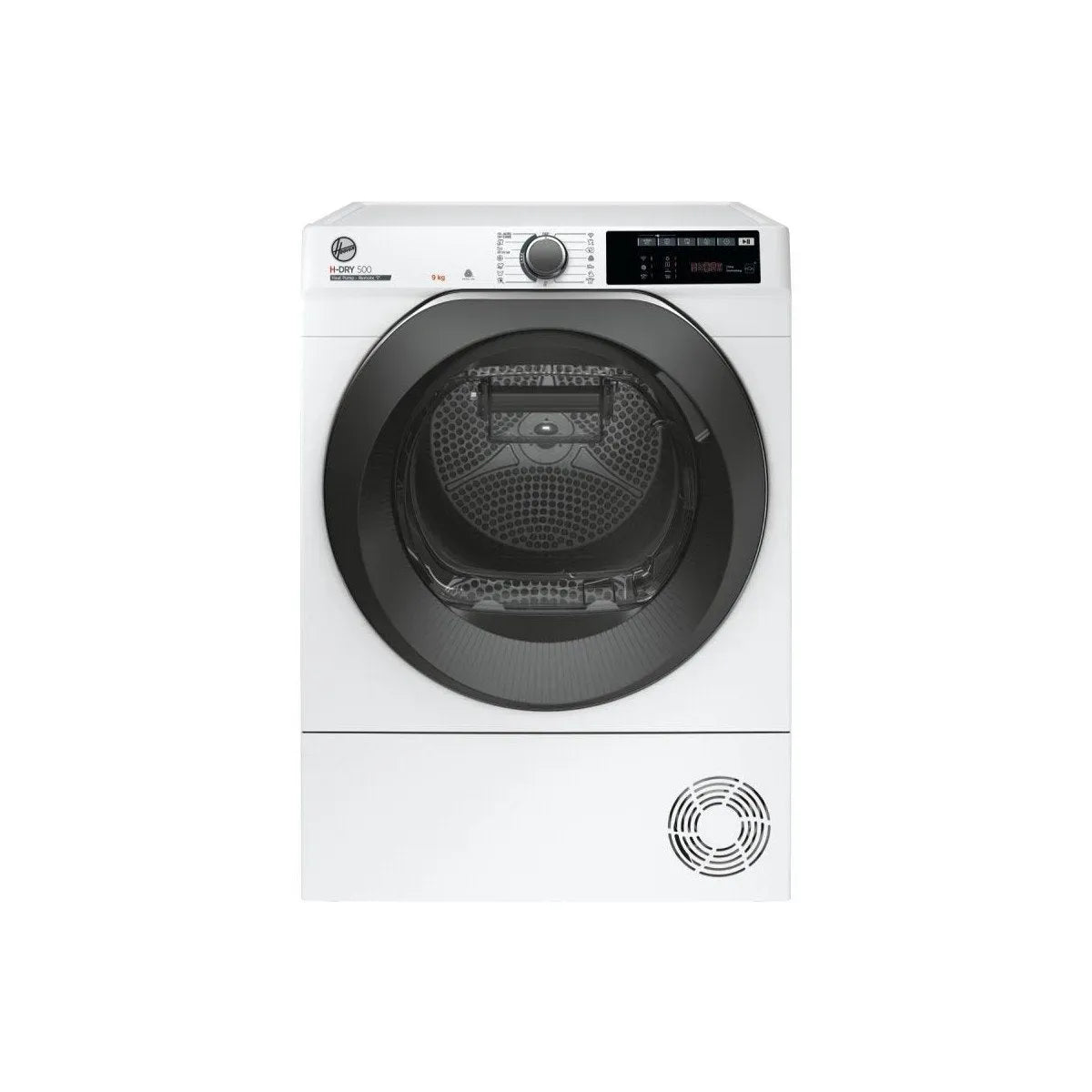 Asciugatrice modelli DRY 500 e H9A2TSBEXS-S, caricamento frontale h- 9 kg nde classe