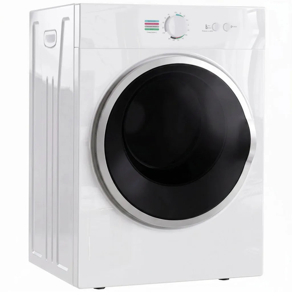 Asciugatrice mini da 3 kg, 1020 W con riscaldamento ptc, 49x47x70 cm, timer, bianco
