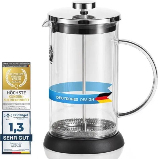 Lavastoviglie french press caffettiera in vetro da 1 litro, resistente al