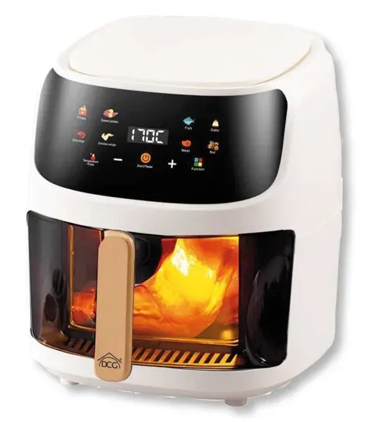 Friggitrice ad aria ad 8 litri elettronica 1350 W bianca