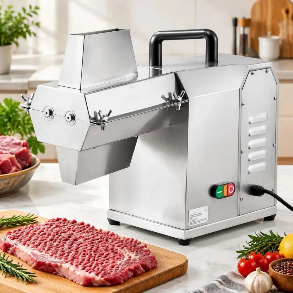 Electric meat tenderizer, with professional tool, automatic pork and beef steak, kitchen helper, 450 W 54 stainless steel blades, 415x170x420 mm