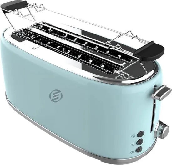 Toaster tostapinze, multi livelli di calore, spazi ampi per le fette, retro, croque monsieur