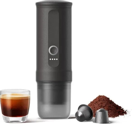 Macchina da caffè espresso modello 12 V/24 V, caffè, design portatile, autocalorizzazione, 20 bar, grigio