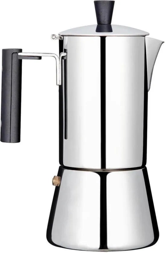Macchina da caffè piastra di cottura adatta, caffè 4 cup 200ml faccia in acciaio inossidabile moka