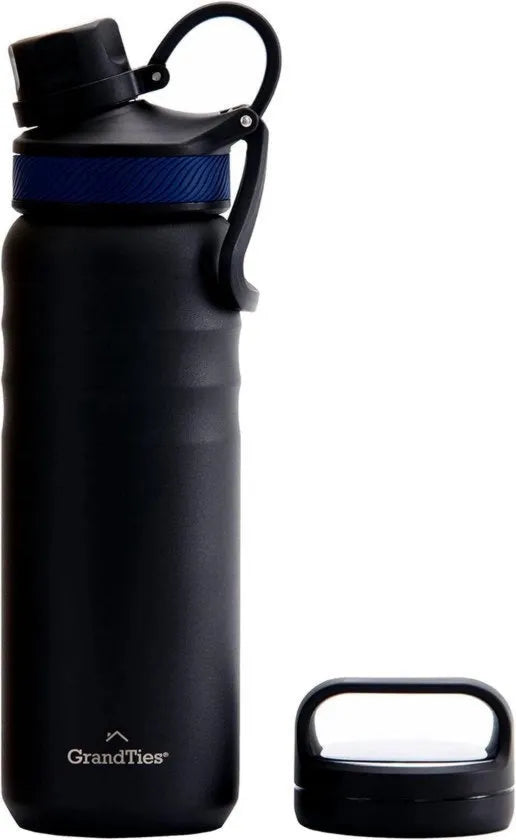 Bottiglia viaggio isolante a vuoto, 700 ml, nero notte