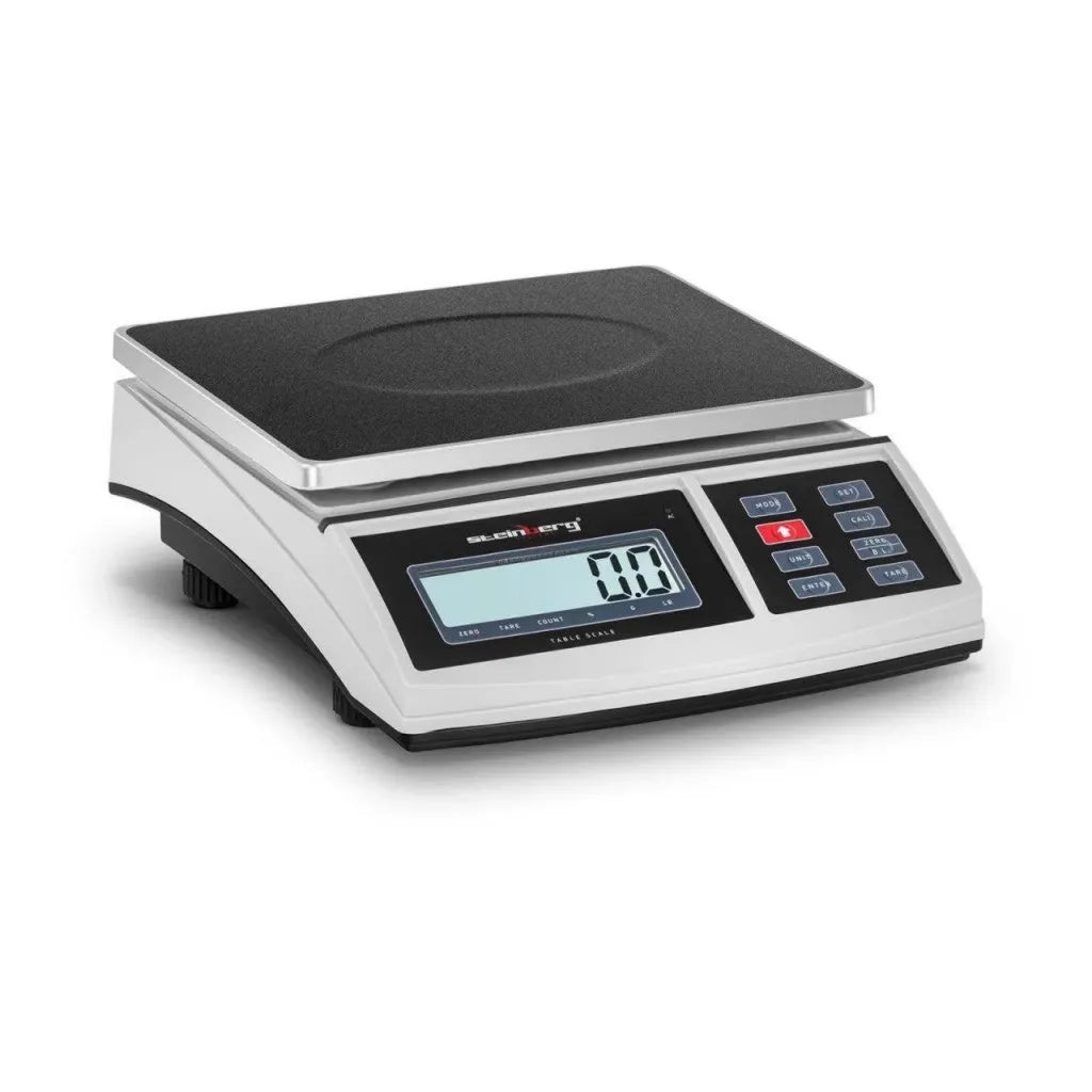 Tavolo bilancia da da cucina per pesare gli alimenti, LCD 14_0000039, 15 kg / 0,5 g, 21 x 27 cm