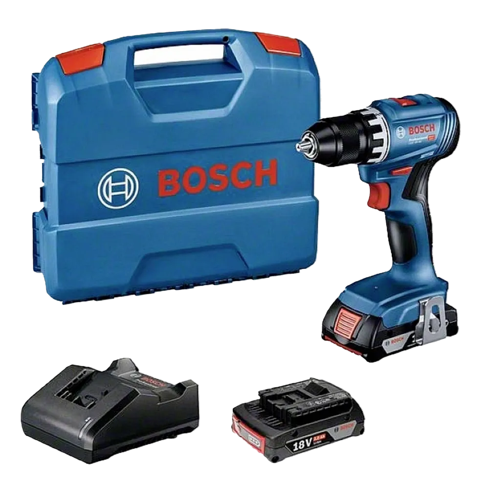 Trapano avvitatore modelli 18 V/2.0 Ah e 21NM, professional li-ion, movimento torcente max, diametro vite 8 mm