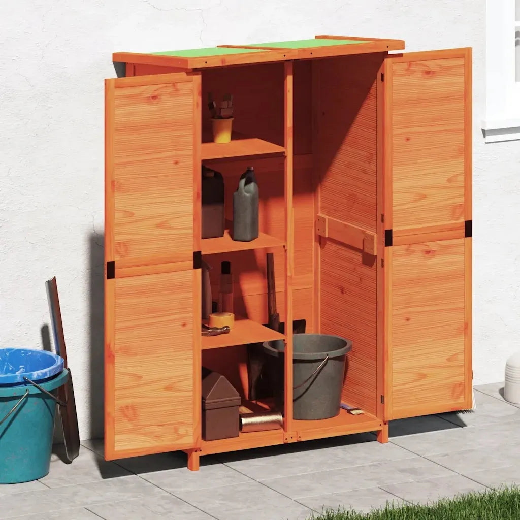 Rimessa giardino marrone 83x57x140 cm legno massello di pinocod mxl 102893