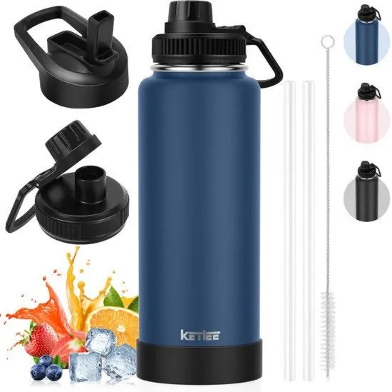 Termos modello 40OZ, caffè da viaggio, bottiglia di acqua impermeabile bpa-free, da caffè thermo, onda sport drink bottle in acciaio inossidabile 1L