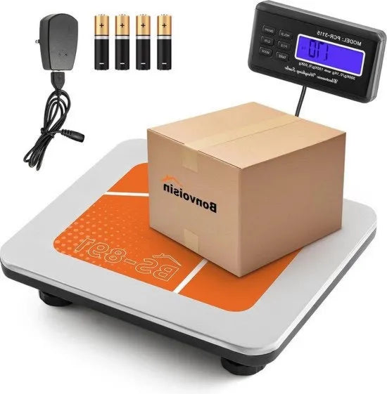 Pesa elettronica digitale KG/110 modello KG/110, 50 lb con display LCD grande e inclusa batteria aa 4 pezzi, adattatore per rete uk g/kg/oz/lb