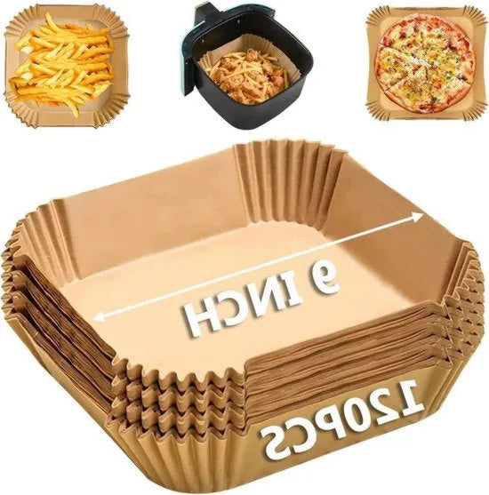 Forno elettrico pannello antiaderente per a aria calda, 120 pezzi, impermeabile e resistente all olio, liner quadrato, adatto per forni a aria calda