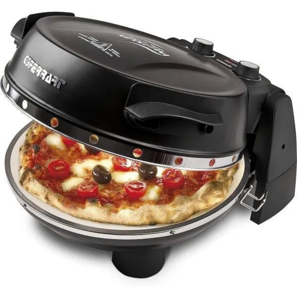 Forno elettrico 141442, pizzeria snack napoletana macchina e per pizza 1 pizza e 1200 W nero