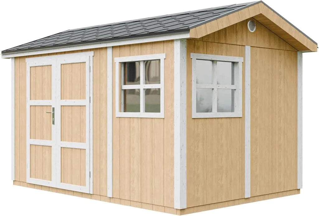 Casetta da giardino modelli M914A-HARVEST e H252X250X412, di qualit premium 8,68 m², honey, cm