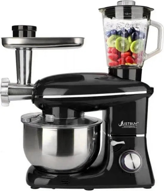 Macchina 6 stand, 5,5L, zwart, cucina 3 in 1, 1500 W