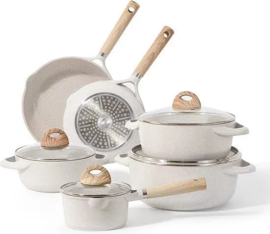 Lavastoviglie set di pentole / pannini non aderenti, set di padelle, pfas libero, resistente al