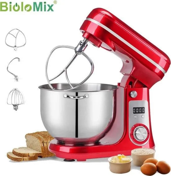 Impastatrice mixer professionale da cucina, blender, frullatore, macchina da cucina, motore silenzioso, robot da cucina, 1200 W, 6L raccoglitore in