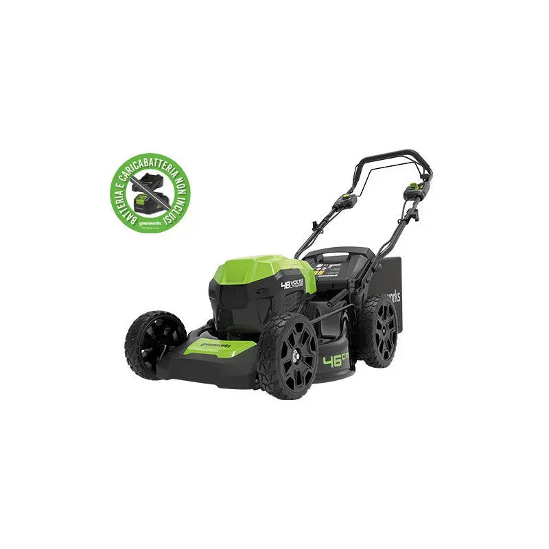 Tosaerba a batteria modello 3-IN-1, fino 600 m², semovente 48 V semov. 46 cm senza