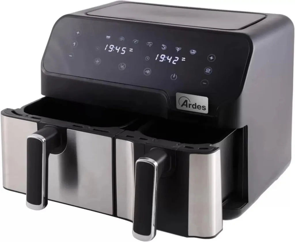 Friggitrice ad aria ardes ad dual doppio cestello temperarura 80/200