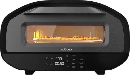 Forno elettrico 430°c | illuminazione interna, pizza con porta tifosi 1700 W | capacità 12 litri | regolazione digitale | acciaio verniciato | 8