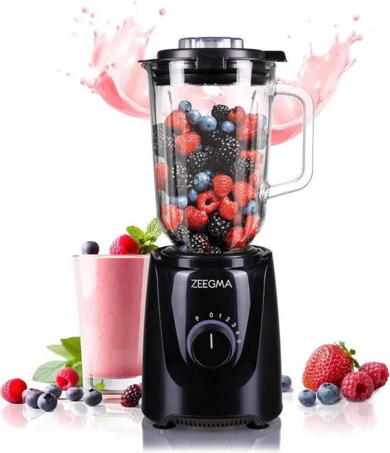 Lavastoviglie mixatore a stantuffo lexium, 2,2L contenitore in vetro, 6 lame in titanio, lavabile in, trituratore di ghiaccio, piedini antiscivolo