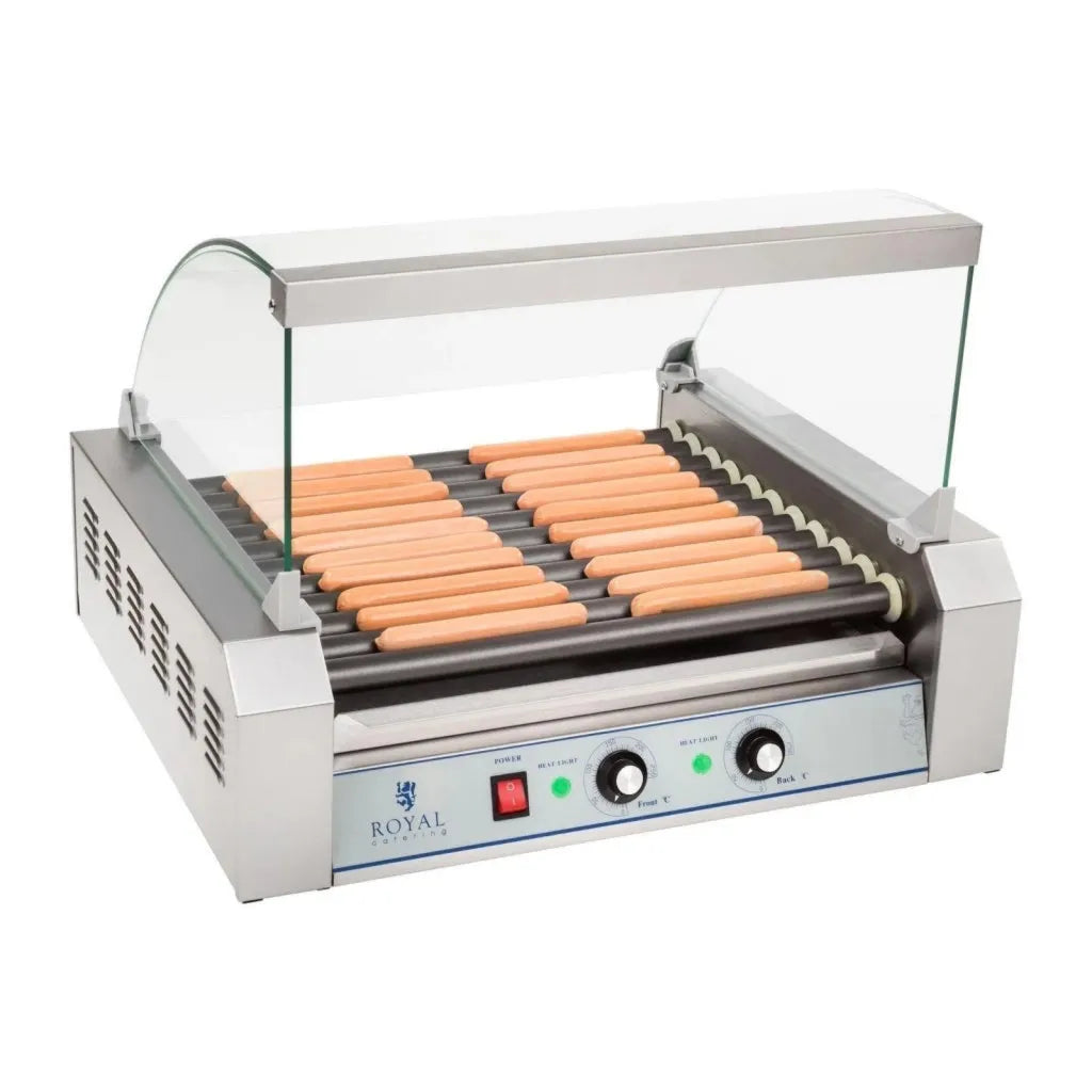 Macchina professionale hot dog con rivestimento in teflon 20 salsicce 2200 watt 3614097