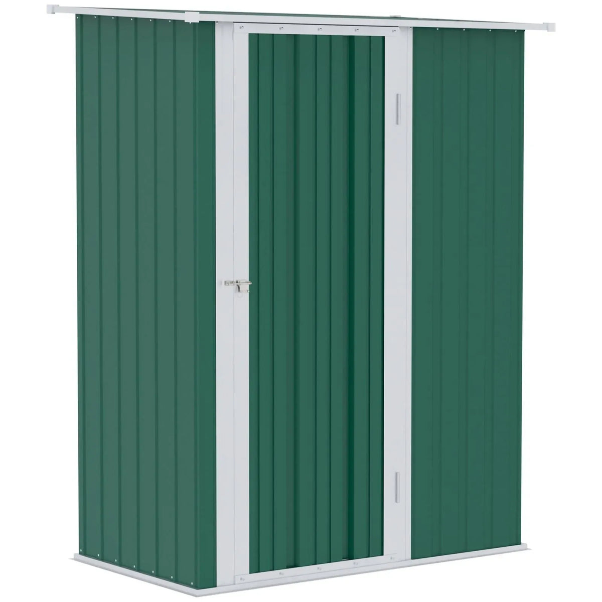 Casetta porta attrezzi capanno in acciaio impermeabile 142x84x189cm