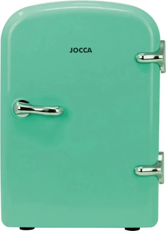 Frigorifero mini portatile, minibar, vetrino, skincare, medicamenti, cibi e bevande, fissato, silenzioso e leggero, 4 litri, verde