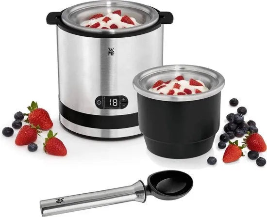 Macchina gelato 3 in 1, prepara gelato, frozen yoghurt e sorbetto, capacità del contenitore 300 ml, timer 30 minuti