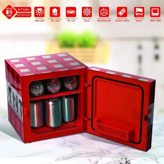 Frigorifero modello TNT 220 V, mini minecraft / 12 V, con funzione di congelatore integrato