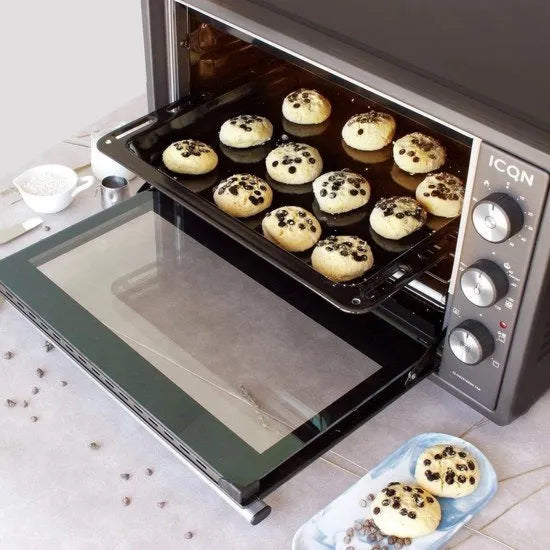 Forno elettrico set di padelle in ottone smaltato fuoco, set da 2, resistente alle graffi e inox, adatto per constructa flavel simfer