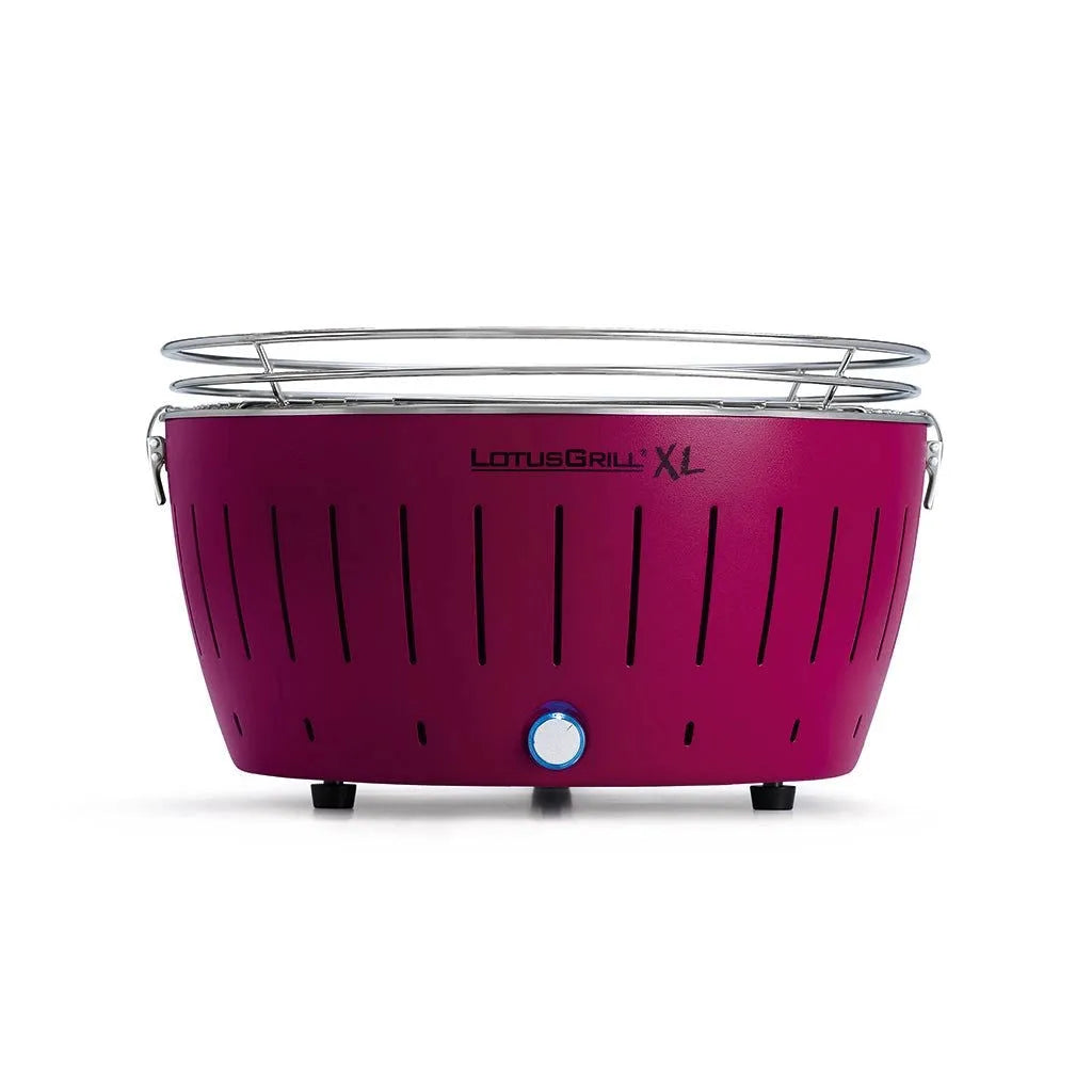 Barbecue a carbone modello G435, lotusgrill u pu per l aperto e bistecchiera kettle combustibile viola