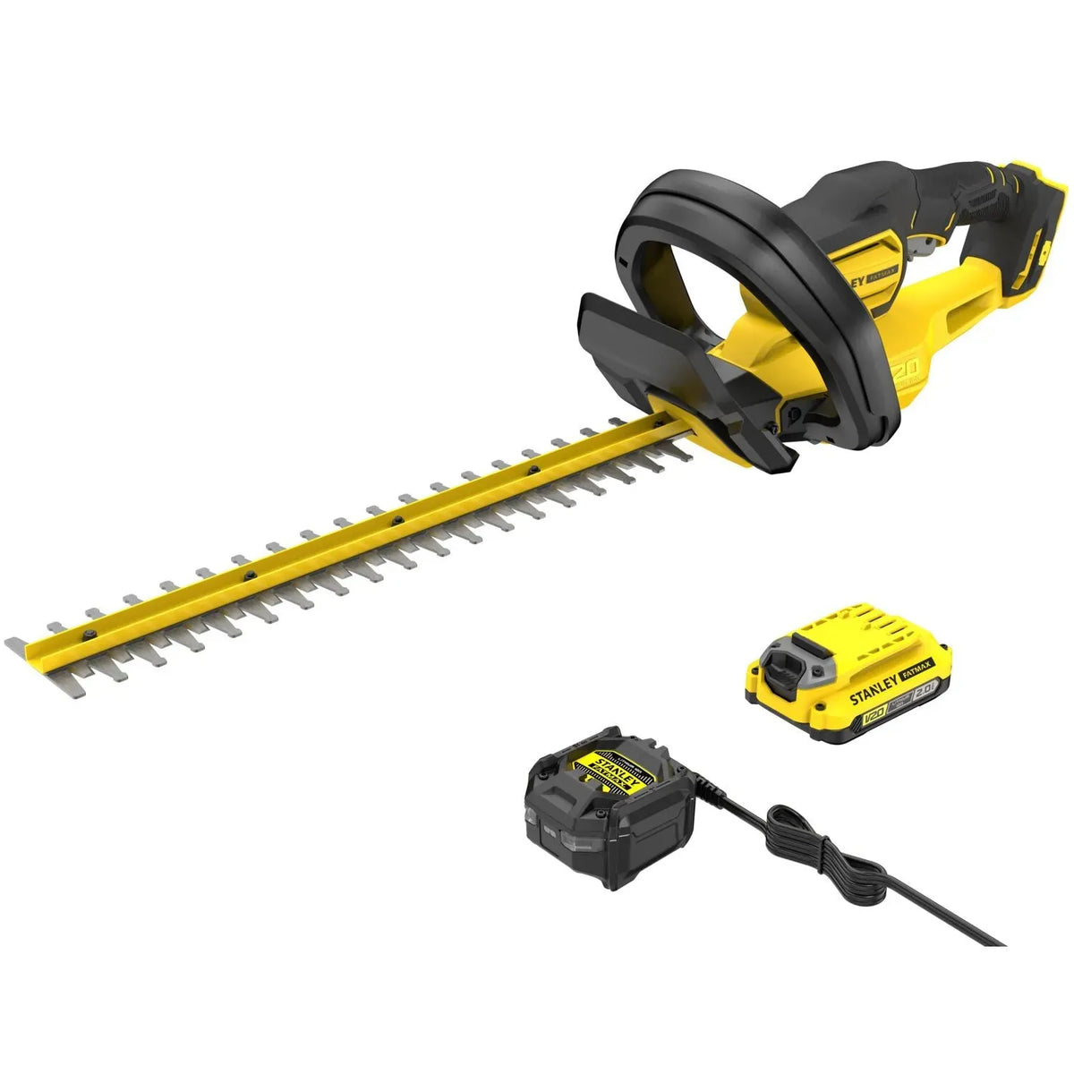 Tagliasiepi a batteria modelli V20 e SFMCHT650D1-QW, a 18 V con lama 50 cm, 2.0 Ah e caricabatterie