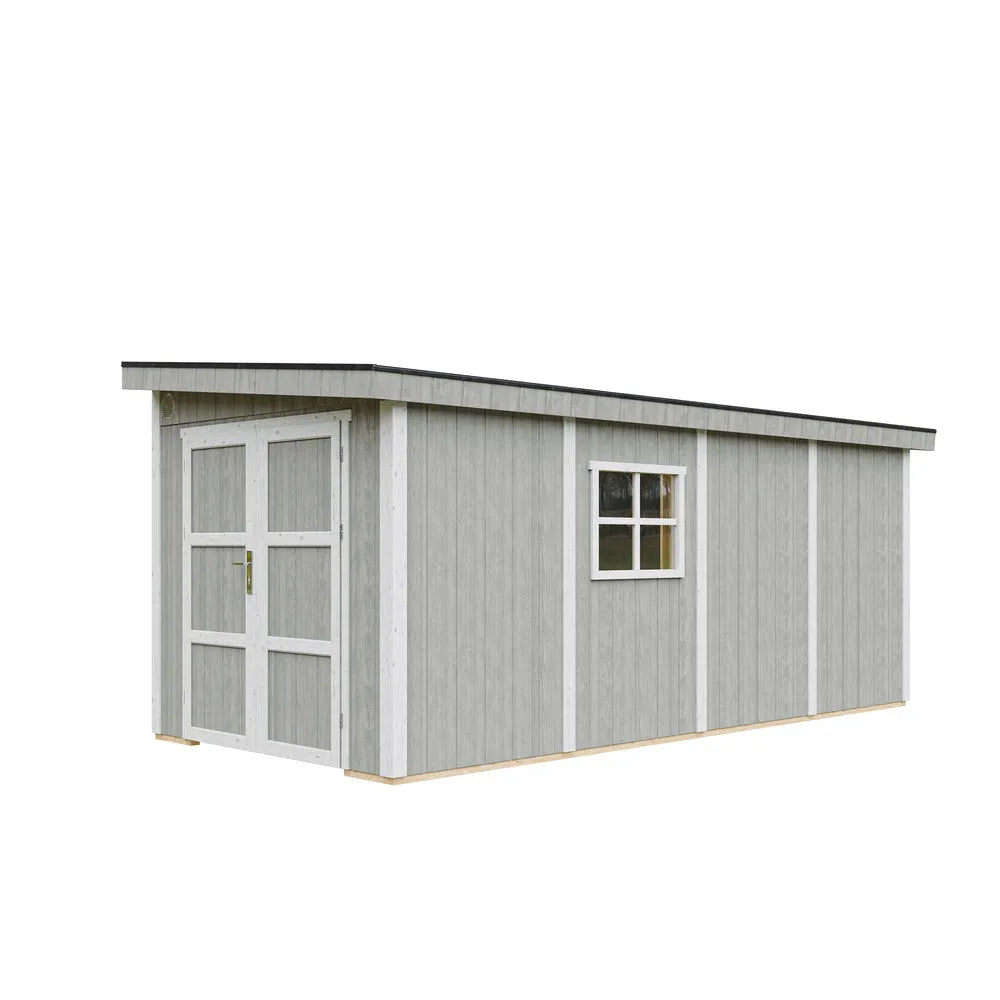 Casetta da giardino modelli M940B-TUNDRA e H231X248X530, di qualit premium 11,47 m ², senza pavimento e parete laterale, grey, cm