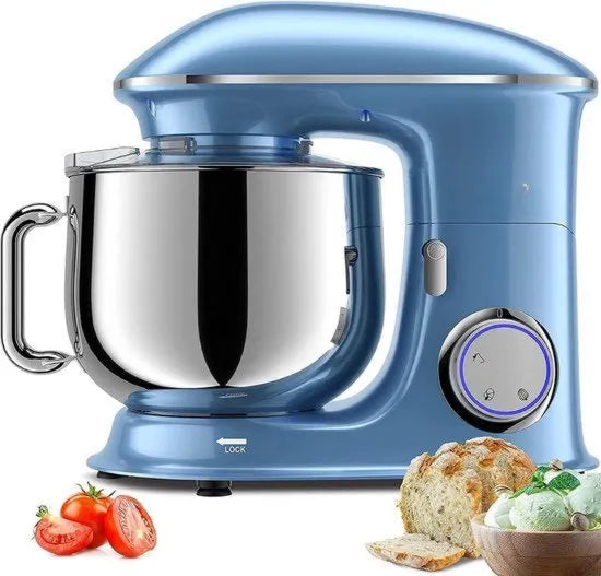 Macchina modello KM-1234, cucina, mixer con contenitore per mescolare, mixer da cucina, robot da cucina, mixer, potenza: 800 W velocità: 10, 20.000